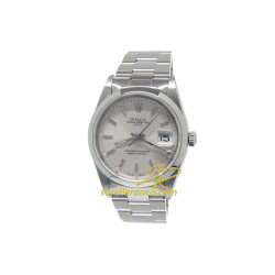 15200 - ROLEX Oyster Date Silver Indici 34mm