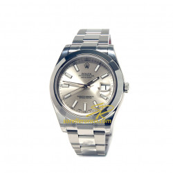 116300 - ROLEX Datejust II Argento Indici 41mm Bracciale Oyster - Nuovo