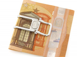 Fermasoldi in Oro Bianco 18Kt a clip per banconote
