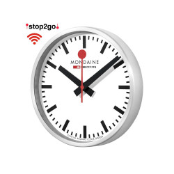 MSM.25S11 - Mondaine Wall Clock Stop2Go Wi Fi 250mm