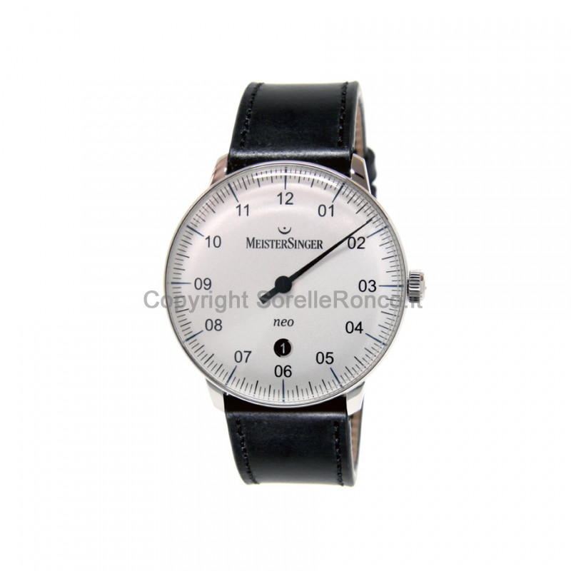 MEISTERSINGER FORM&STYLE NEO PLUS SILVER 40MM NERO