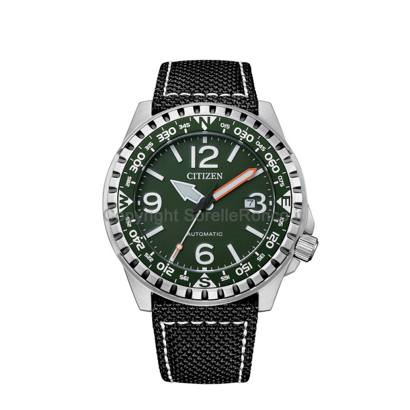 CITIZEN OF COLLECTION MILITARY VERDE 46MM TESSUTO